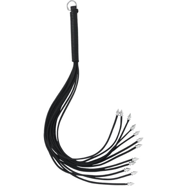 Thong Whip With Spiked Metal Ends - - Whips And Crops