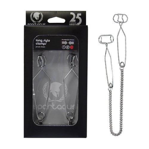Spartacus Enterprises Tong Style Nipple Torture Ultra Endurance Clamps - - Nipple and Clit Clamps