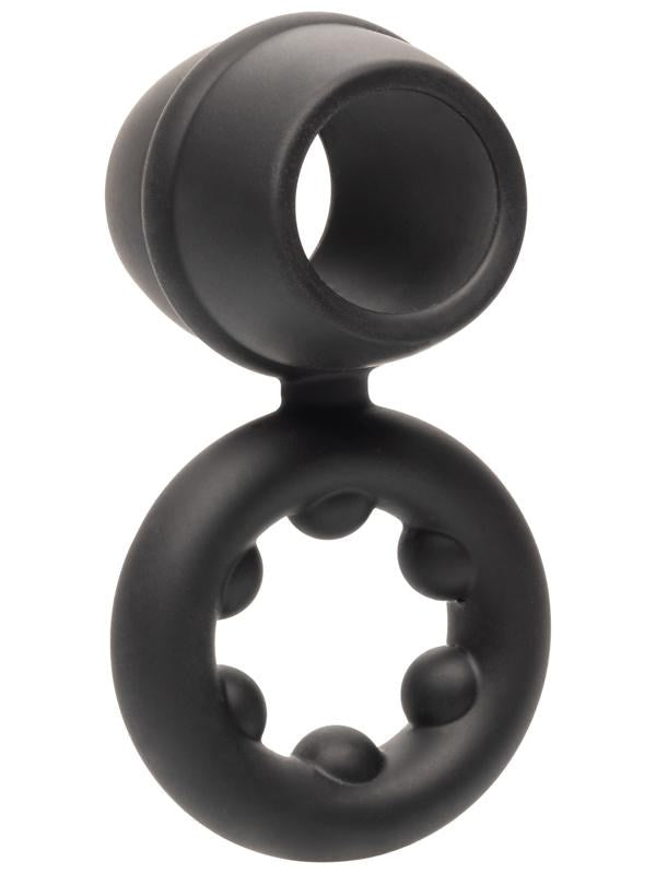California Exotics Alpha Liquid Silicone Dual Magnum Cock Ring - - Stretchy Cock Rings