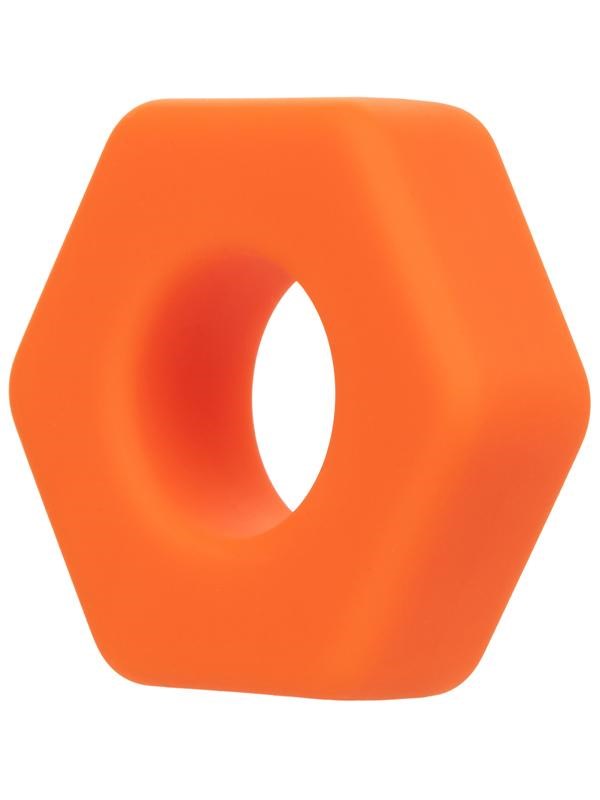 California Exotics Alpha Liquid Silicone Prolong Sexagon Comfortable Cock Ring - - Stretchy Cock Rings