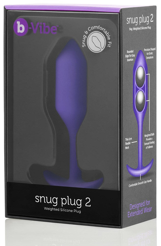 B Vibe Versatile Silicone Butt Plug for All Day Comfort and Weighted Design - - Butt Plugs