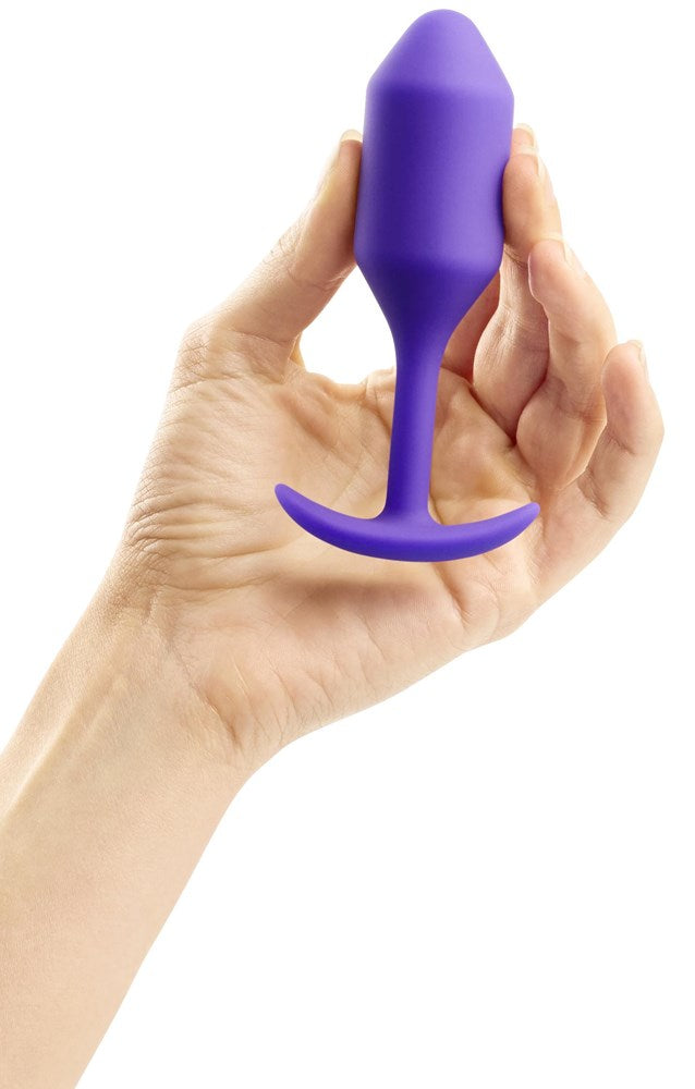 B Vibe Versatile Silicone Butt Plug for All Day Comfort and Weighted Design - - Butt Plugs