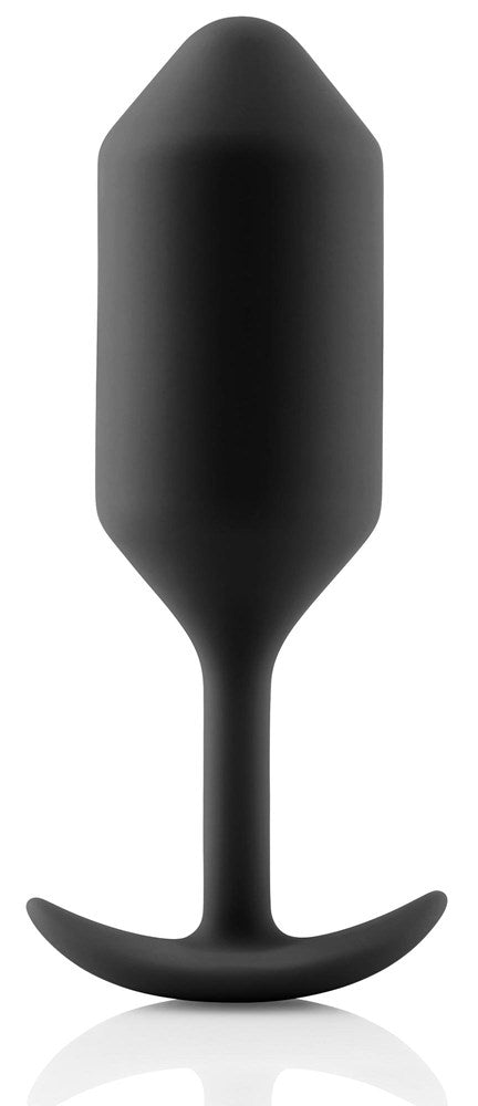 B Vibe Snug Plug 3 Weighted Silicone Butt Plug for Extended Anal Play - - Butt Plugs