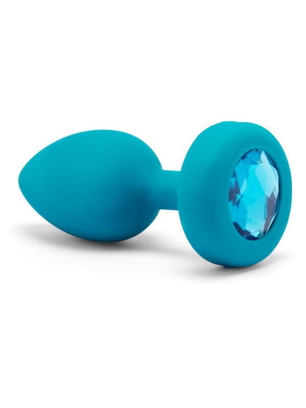 B Vibe Sophisticated Indulgence Vibrating Jewel Anal Plug with Remote Control - - Butt Plugs