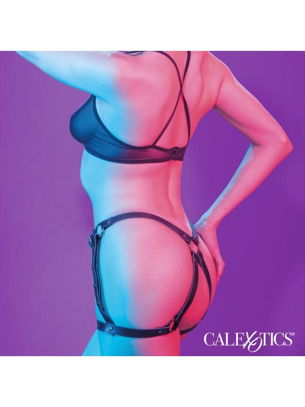 California Exotics Euphoria Collection Adjustable Fit Riding Thigh Harness - - Her Fetish