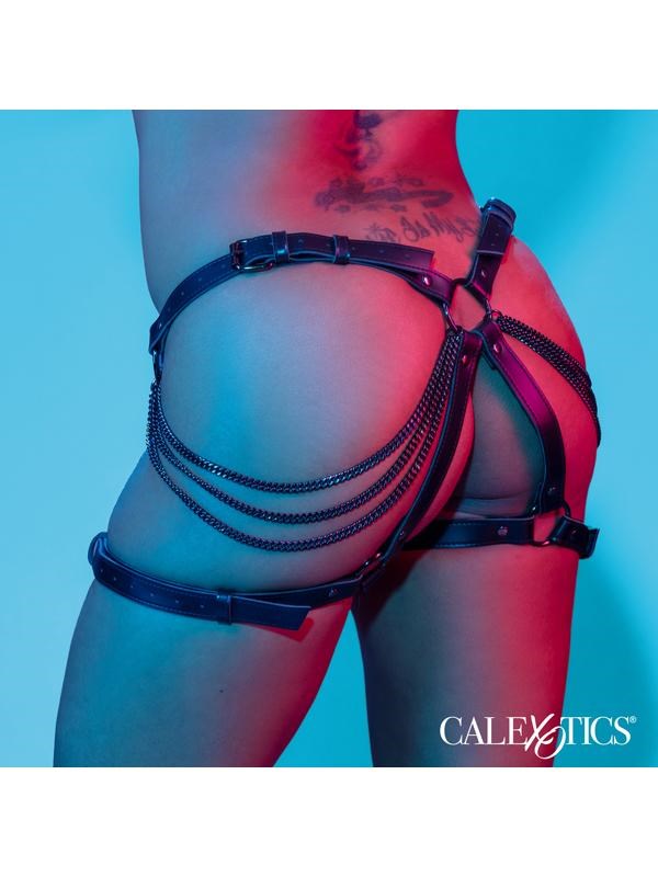 California Exotics Euphoria Collection Multi Chain Adjustable Thigh Harness - - Her Fetish