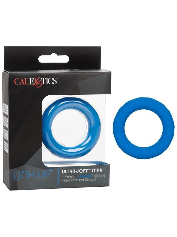 California Exotics Link Up Ultra Soft Max Stretchy Cock Ring Enhanced Erection - - Stretchy Cock Rings