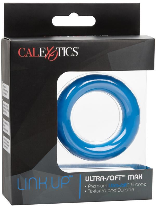 California Exotics Link Up Ultra Soft Max Stretchy Cock Ring Enhanced Erection - - Stretchy Cock Rings