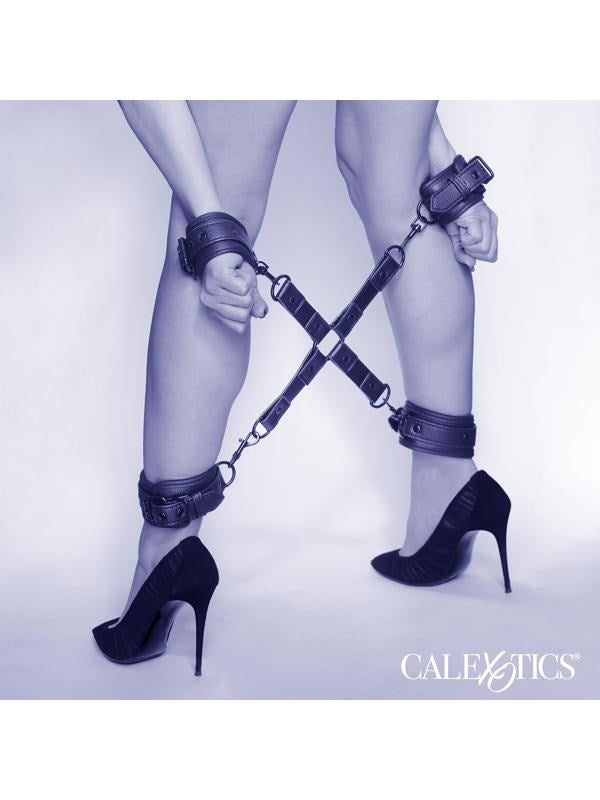 California Exotics Nocturnal Collection Adjustable Cuffs Hog Tie BDSM - - Cuffs and Restraints