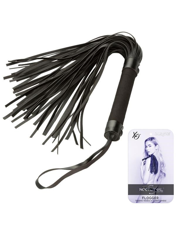 California Exotics Nocturnal Collection Soft Tassels & Sturdy Handle Flogger - - Whips And Crops