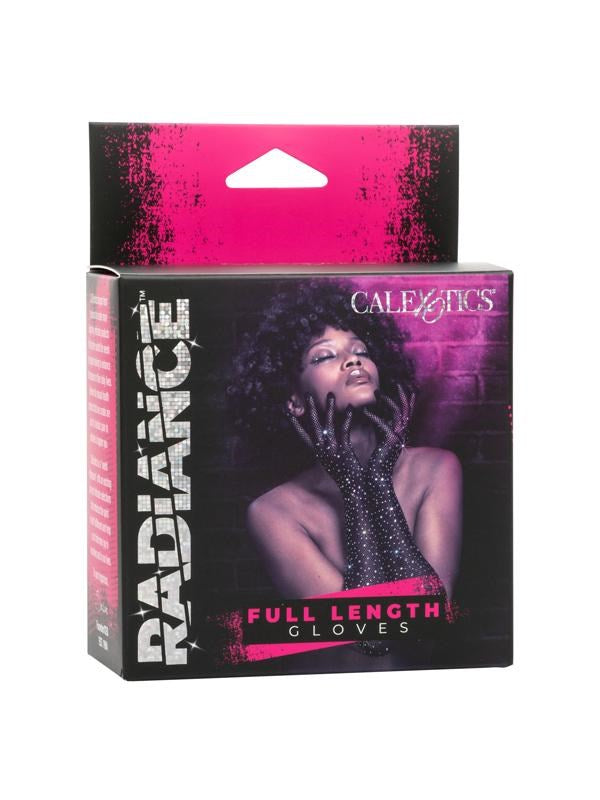 California Exotics Radiance Full Length Mesh Gloves Bold Dazzling Rhinestone - - Wigs and Gloves