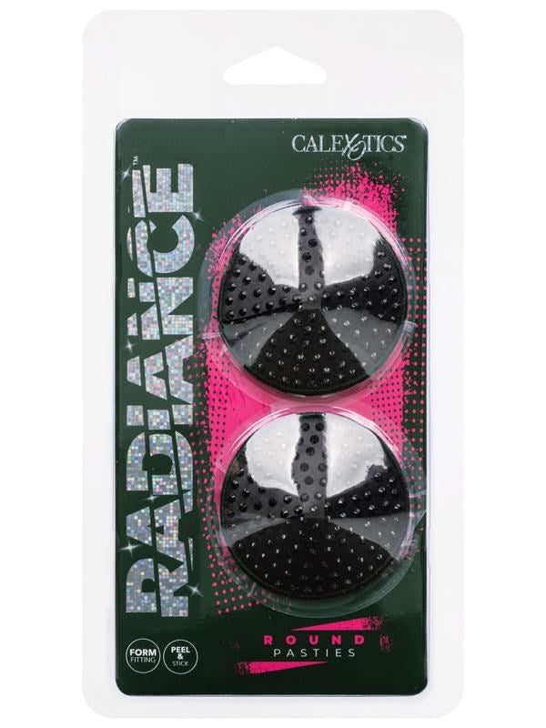 California Exotics Radiance Round Pasties Gem Accented Nipple Covers - - Breast and Nipple Toys