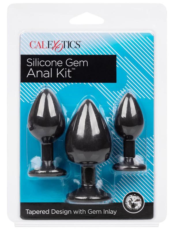 California Exotics Silicone Gem Anal Exerciser Kit Progressive Anal Play - - Butt Plugs