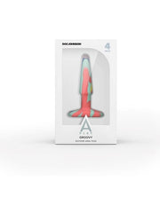 Doc Johnson A-Play Groovy Boxed Silicone Anal Plug Sunrise - - Butt Plugs