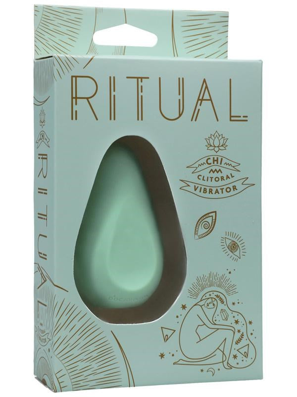 Doc Johnson RITUAL Chi Rechargeable Clitoral Vibrator - - Clit Ticklers and Pulsators