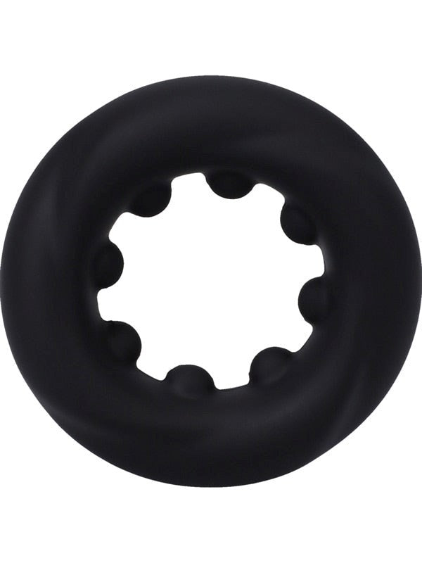 Doc Johnson ROCK SOLID The Twist Silicone Cock Ring with Internal Nubs - - Stretchy Cock Rings