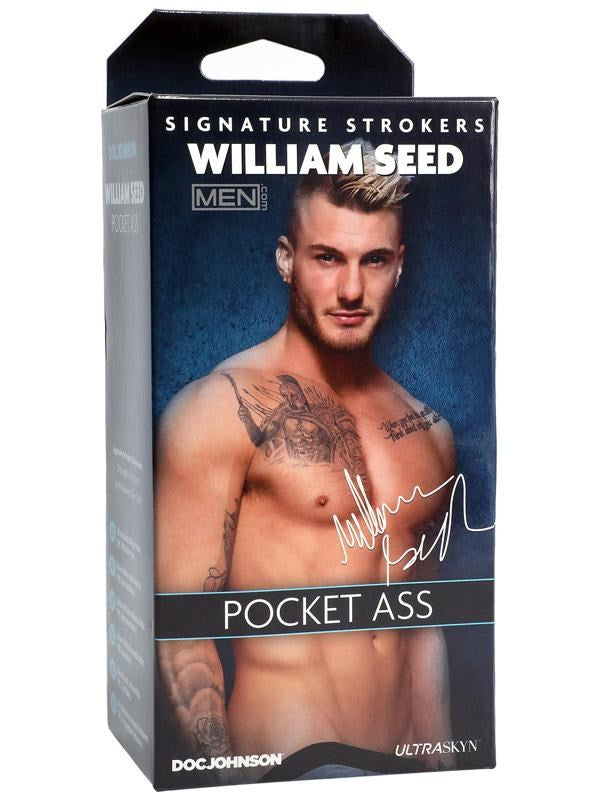 Doc Johnson William Seed ULTRASKYN Pocket Ass Stroker Male Masturbator - - Masturbators and Strokers