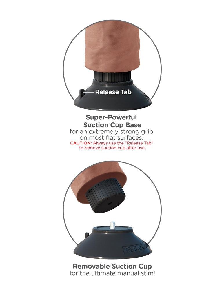 Pipedream Products King Cock 7 Inch Realistic Waterproof Vibrating Dildo - - Vibrating Dildos