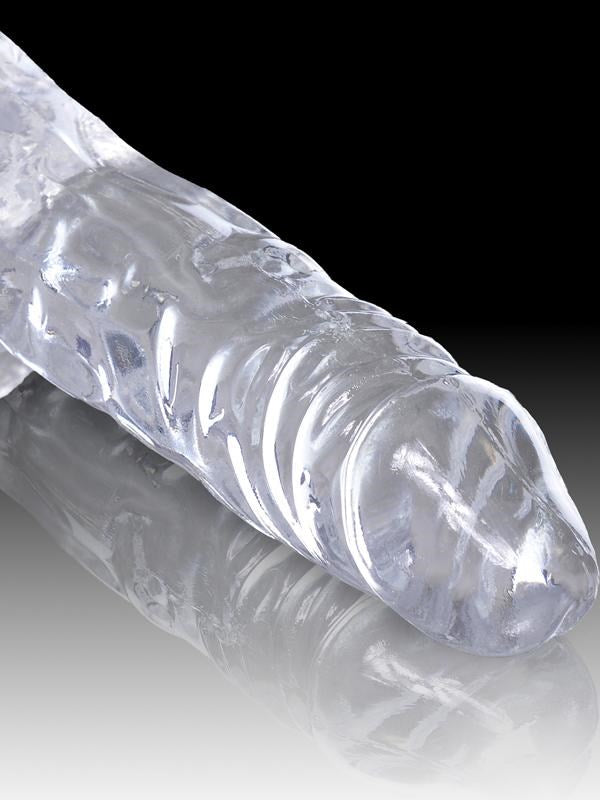 Pipedream Products King Cock with Balls Clear Realistic Dildo - - Realistic Dildos