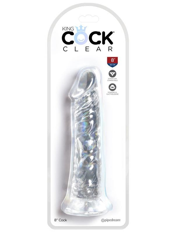 Pipedream Products King Cock Clear Realistic Cock With Suction Cup Base - - Realistic Dildos