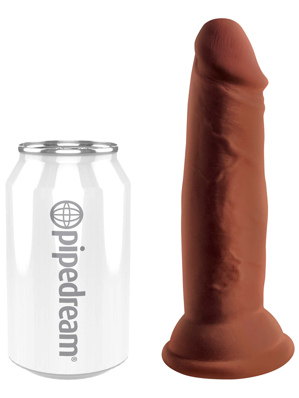 Pipedream Products King Cock Plus Triple Density Cock Brown Realistic Dildo - - Realistic Dildos
