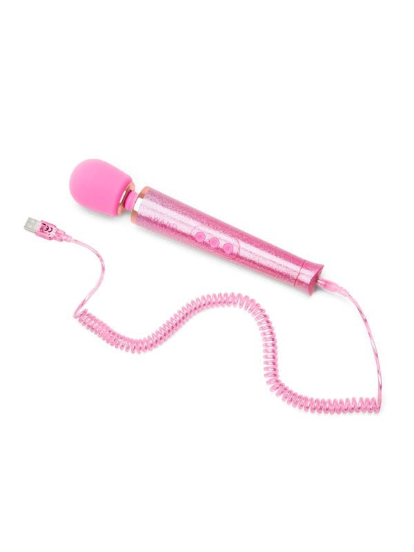 Le Wand Petite All That Glimmers Compact Rechargeable Vibrator with 60 Settings - - Body Wands