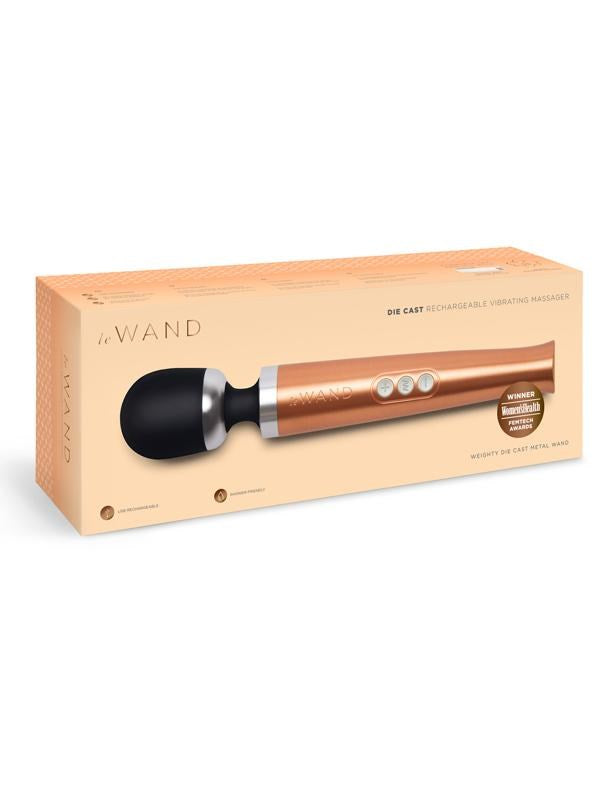 Le Wand Die Cast Luxurious Rechargeable Vibrating Massager Metal Body - - Body Wands