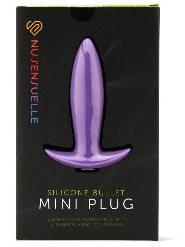Nu Sensuelle Compact Vibrating Pleasure Plug 15 Function Anal Vibrator - - Butt Plugs