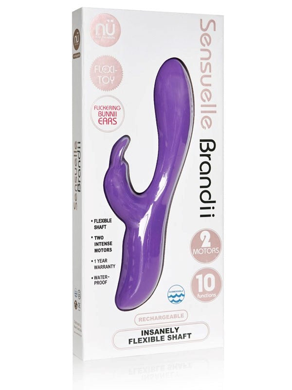 Nu Sensuelle Brandii Dual Motor Vibrator for G Spot and Clitoral Stimulation - - Rabbit Vibrators