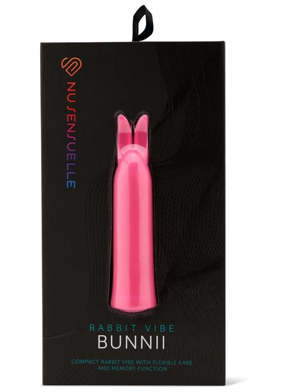 Nu Sensuelle Bunnii Compact Silicone Vibrator for Clitoral Stimulation - - Rabbit Vibrators