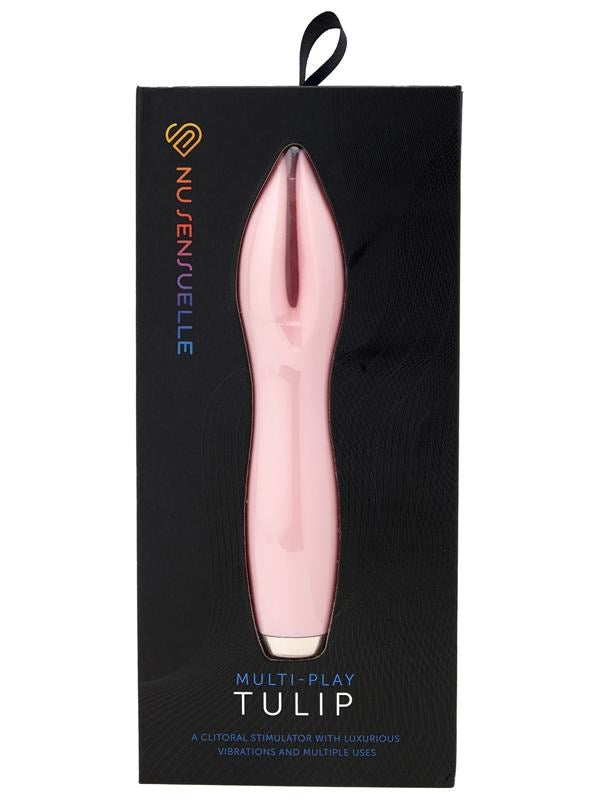 Nu Sensuelle Multi Play Tulip Waterproof Vibrator with Four Powerful Motors - - Clit Ticklers and Pulsators