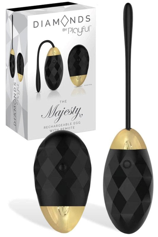 Evolved Diamonds by Playful The Majesty Rechargeable Egg Vibrator Remote - - Remote Control Vibrators