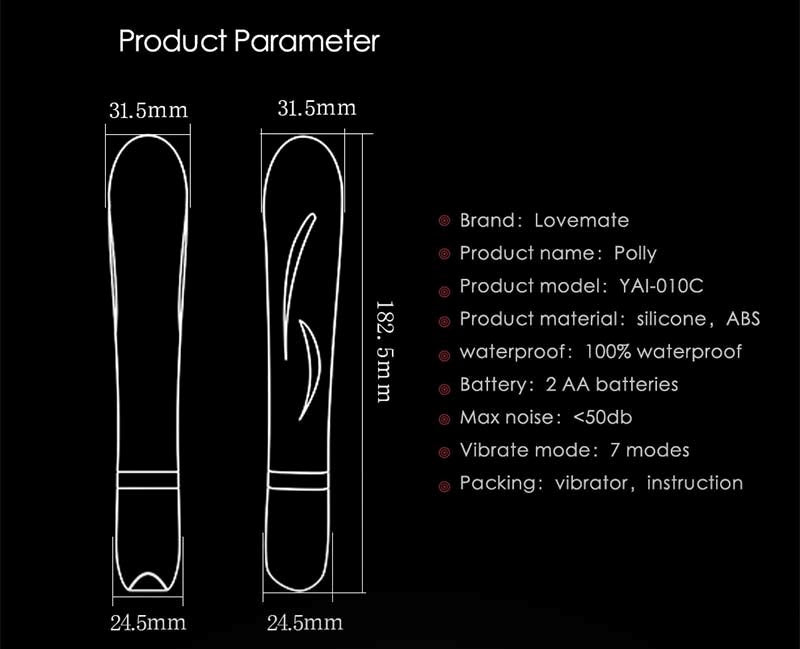 LoveMate Polly Coral Ariel Clitoral Vibrator with 7 Vibration Patterns - - Luxury Sex Toys