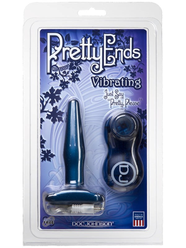 Doc Johnson Pretty Ends Vibrating Anal Plug Small Multi Speed Vibrations - - Butt Plugs