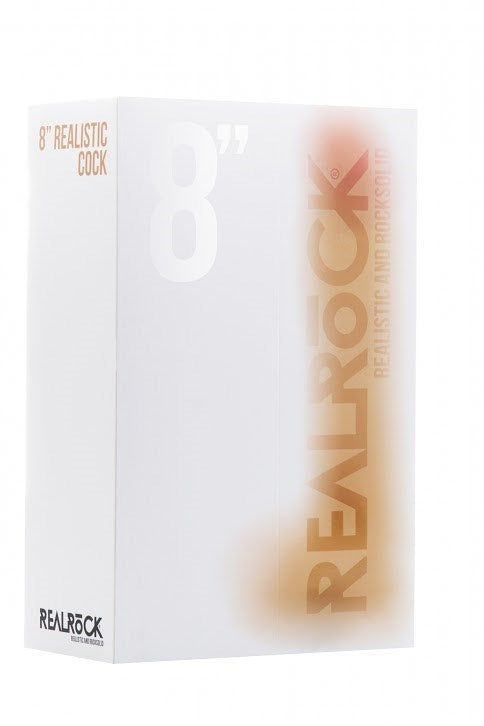 Shots Toys Real Rock 8 Realistic Cock With Scrotum Suction Cup Dildo - - Realistic Dildos