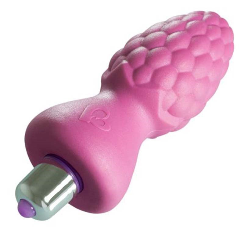 Rocks Off Ass Berries Vibrating Butt Plug with Textured Berry Design - - Butt Plugs