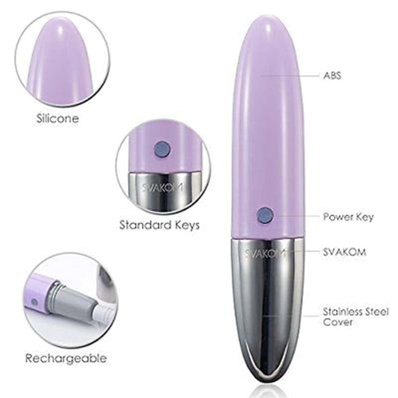 Svakom Rebecca Lipstick Shape Bullet Vibrator Discreet Travel Design - - Bullet Vibrators