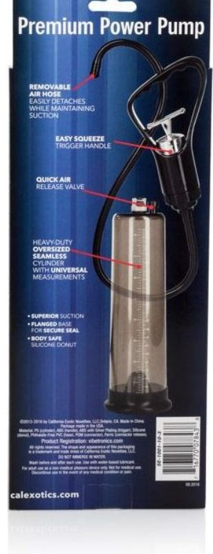 California Exotics Apollo Premium Power Pump with Trigger Control - - Penis Pumps And Stretchers