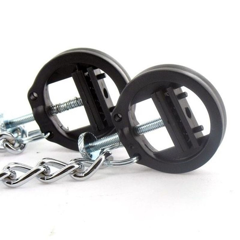 BDStyle Circular Vice Nipple Clamps with Adjustable Pressure Control - - Breast and Nipple Toys