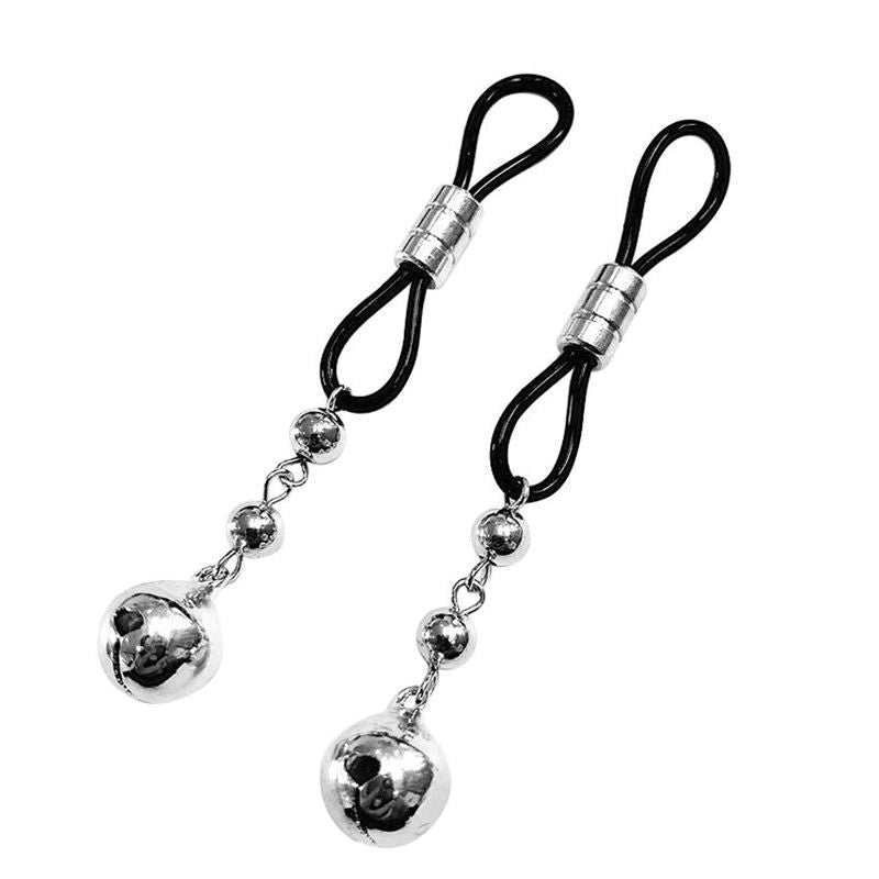 BDStyle Copper Bells Nipple Clamps with Adjustable Pressure and Sound - - Breast and Nipple Toys