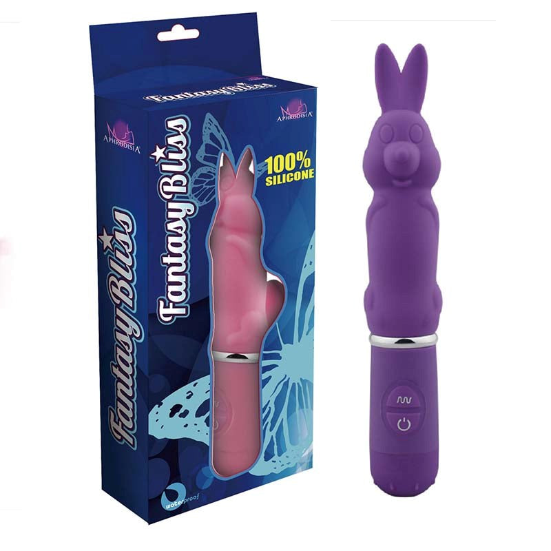 Aphrodisia Fantasy Vibrating Rabbit 10 Function Dual Action Vibrator - - Clit Ticklers and Pulsators