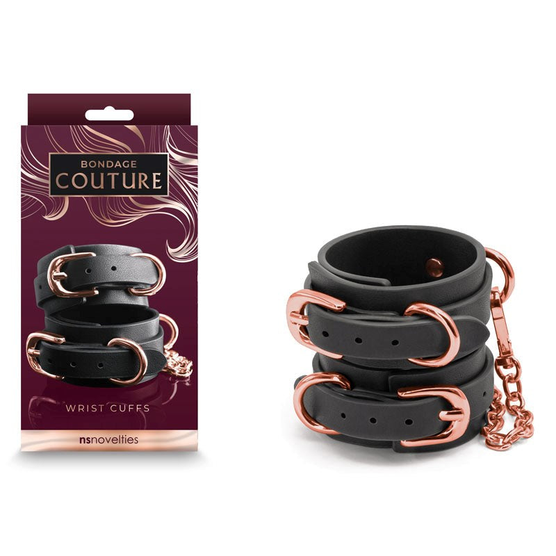 Luxurious Bondage Couture - Sensual Wrist Cuffs - - Hosiery