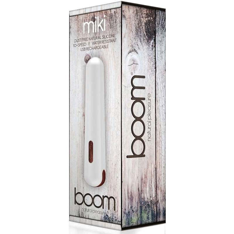 Shots Toys BOOM Miki Vibrator with Wood Like Design - - Waterproof Vibrators