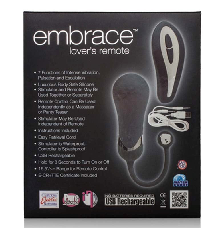 California Exotics Embrace Lovers Remote Dual Vibrator with Wireless Control - - Love Eggs and Kegel Exercisers