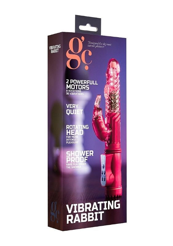 Shots Toys GC Vibrating Rabbit Massager Dual Stimulation Vibrator - - Clit Ticklers and Pulsators