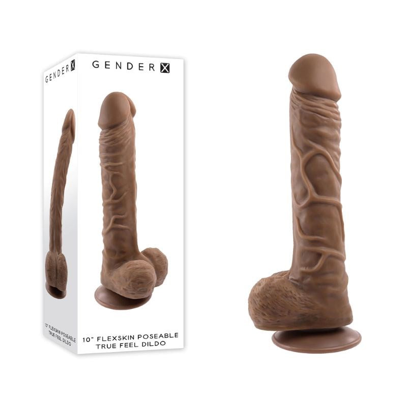 Evolved Gender X 10 Flexskin Poseable True Feel Realistic Dildo - - Realistic Dildos