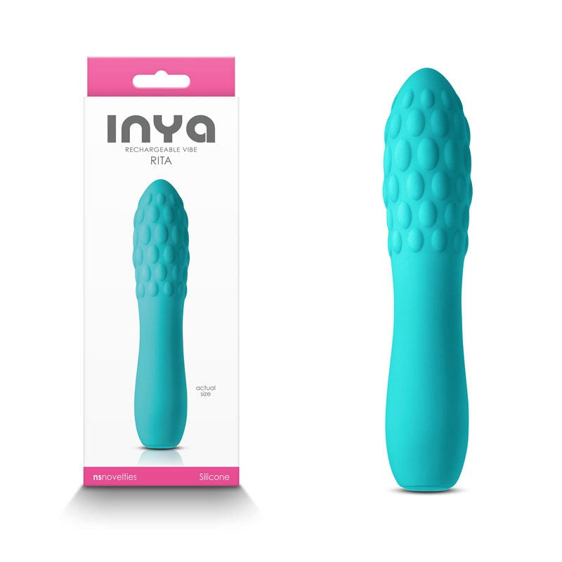 INYA Rita - Stylish, Textured, USB-Rechargeable Pleasure Companion - - Non-Realistic Dildos