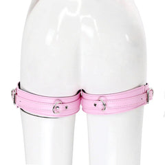 Leather Erotic Thigh Cuffs - - Cuffs and Restraints