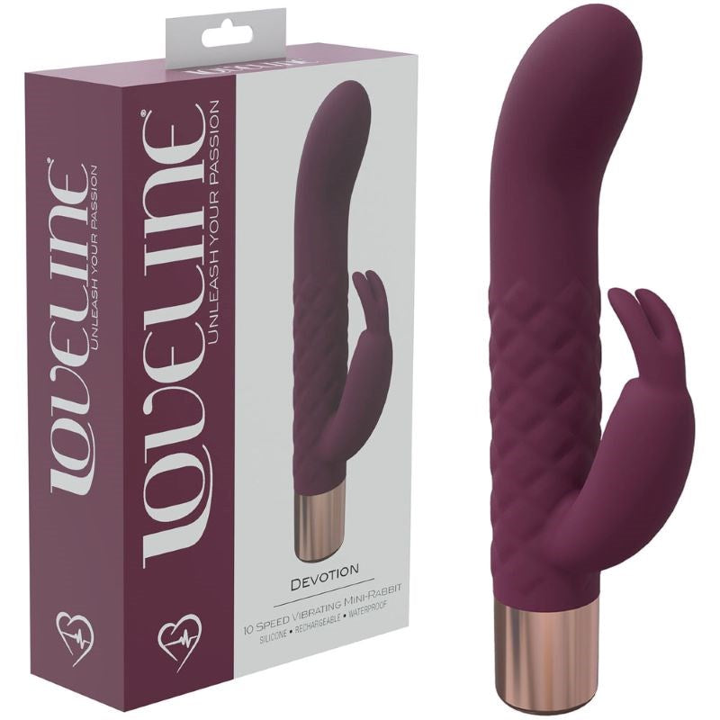 Shots Toys Loveline Devotion Mini Rabbit Vibrator with Dual Stimulation - - Rabbit Vibrators