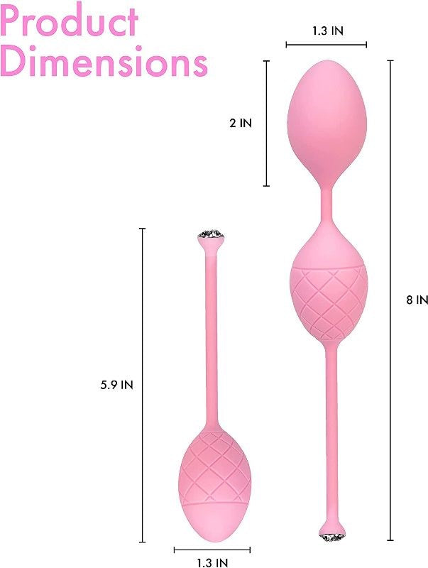 BMS Factory Pillow Talk Frisky Kegel Exerciser with Swarovski Crystal - - Love Eggs and Kegel Exercisers